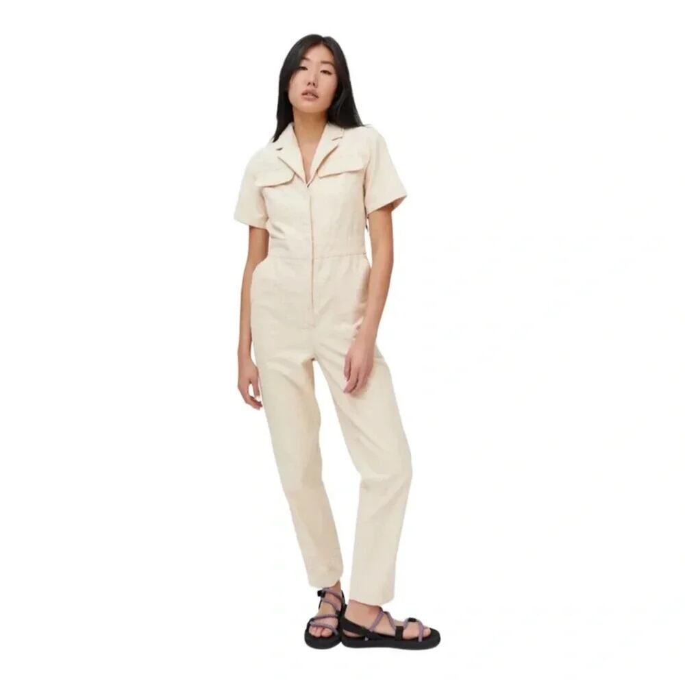 BDG Lizzy Coverall Jumpsuit Ivory Size M - Picture 7 of 14